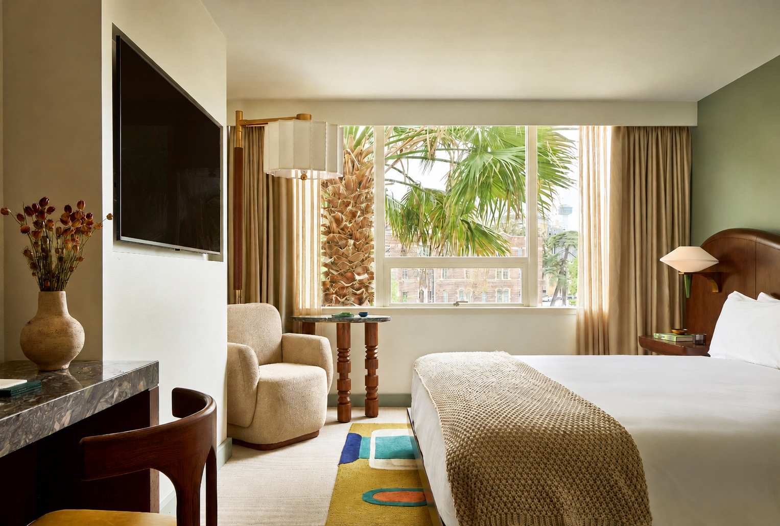 Room with bed